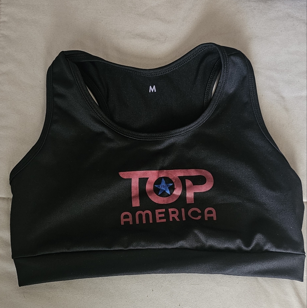 TOP America gym Work Out Top from IFFB competition New Without Tag M